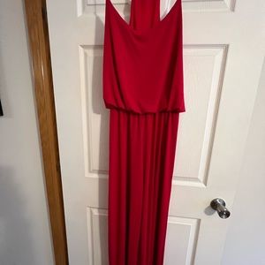 Woman dress romper Red size L worn once. Perfect condition